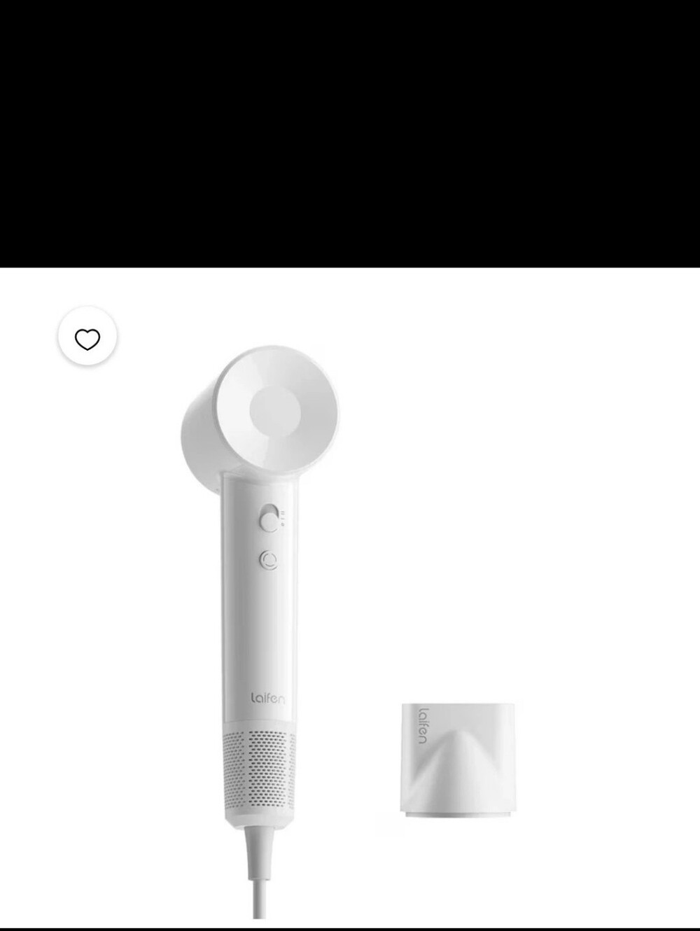 New Brand Laifen SE LHigh-Speed White Hair Dryer